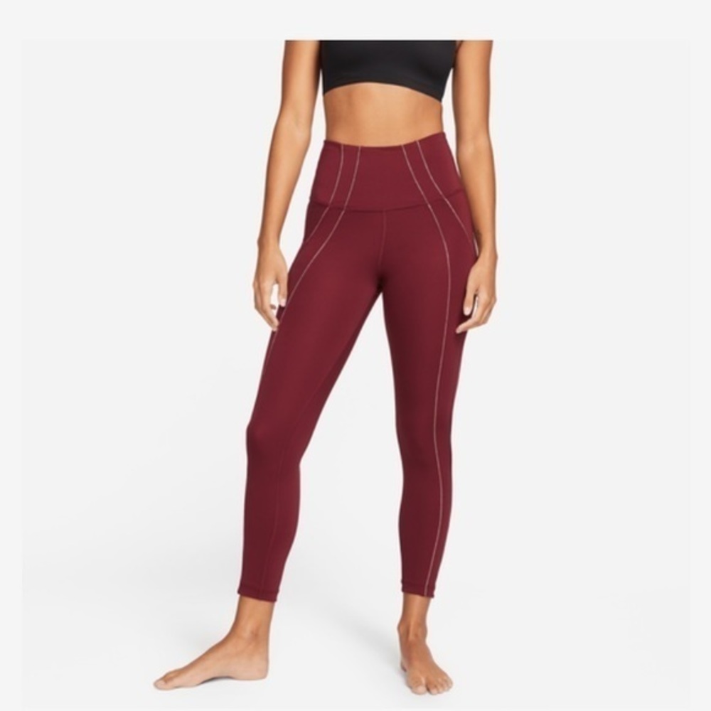 Nike Burgundy Leggings